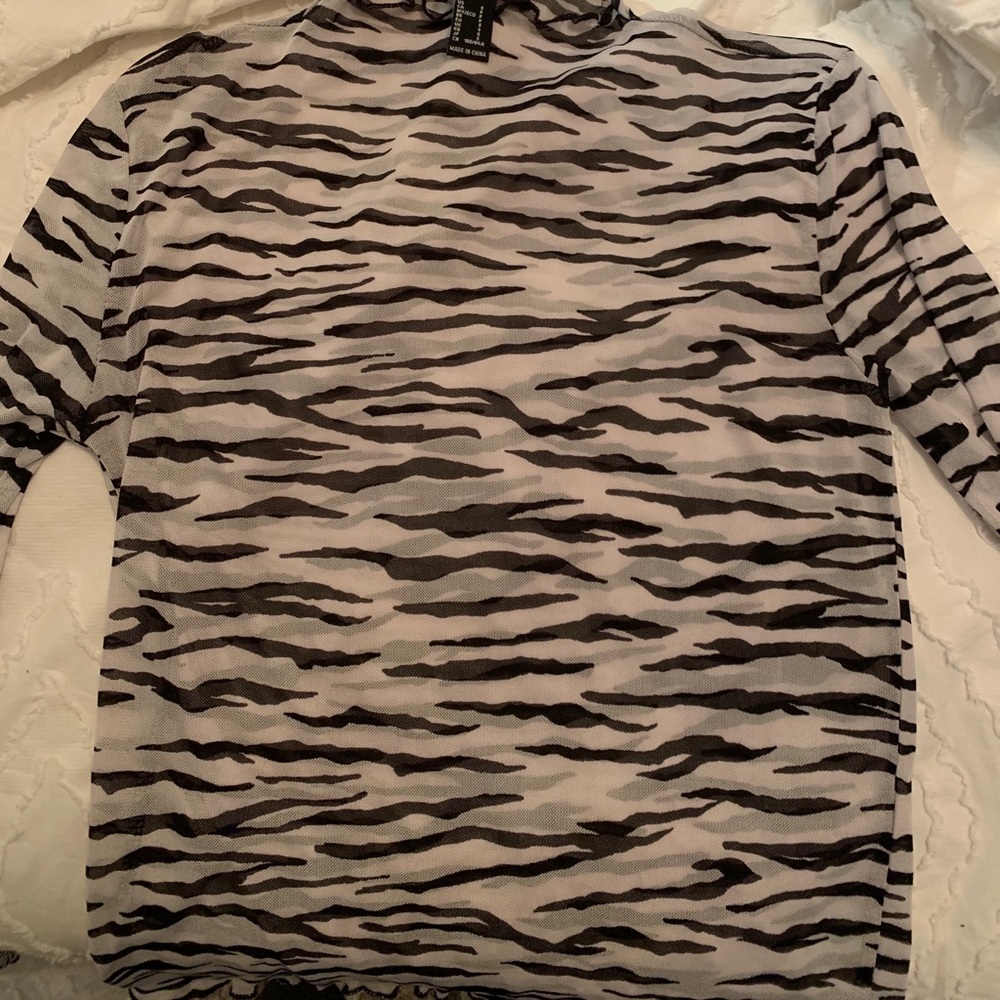 Zebra print long sleeve
